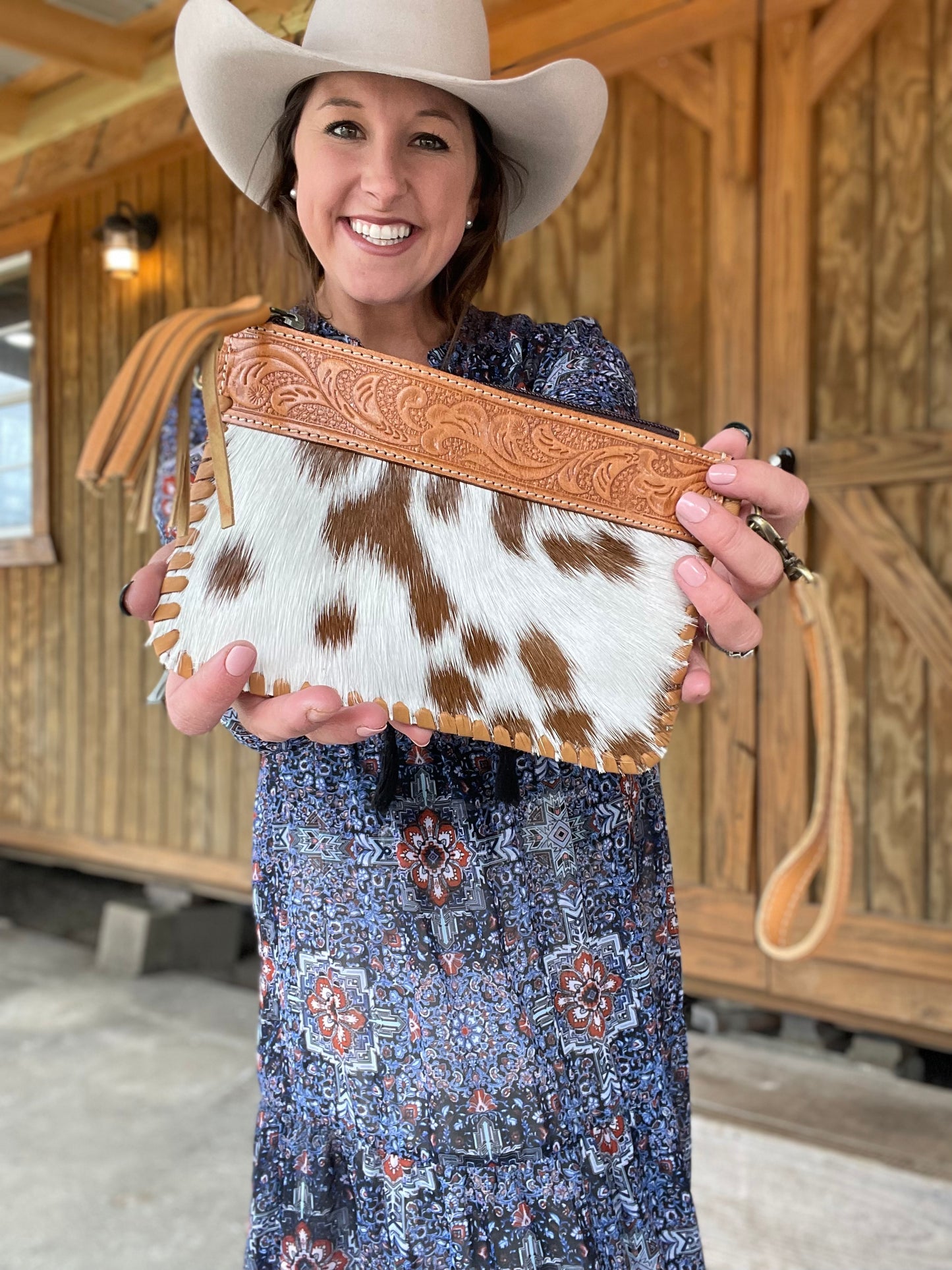 Mini Cowhide Crossbody Purse