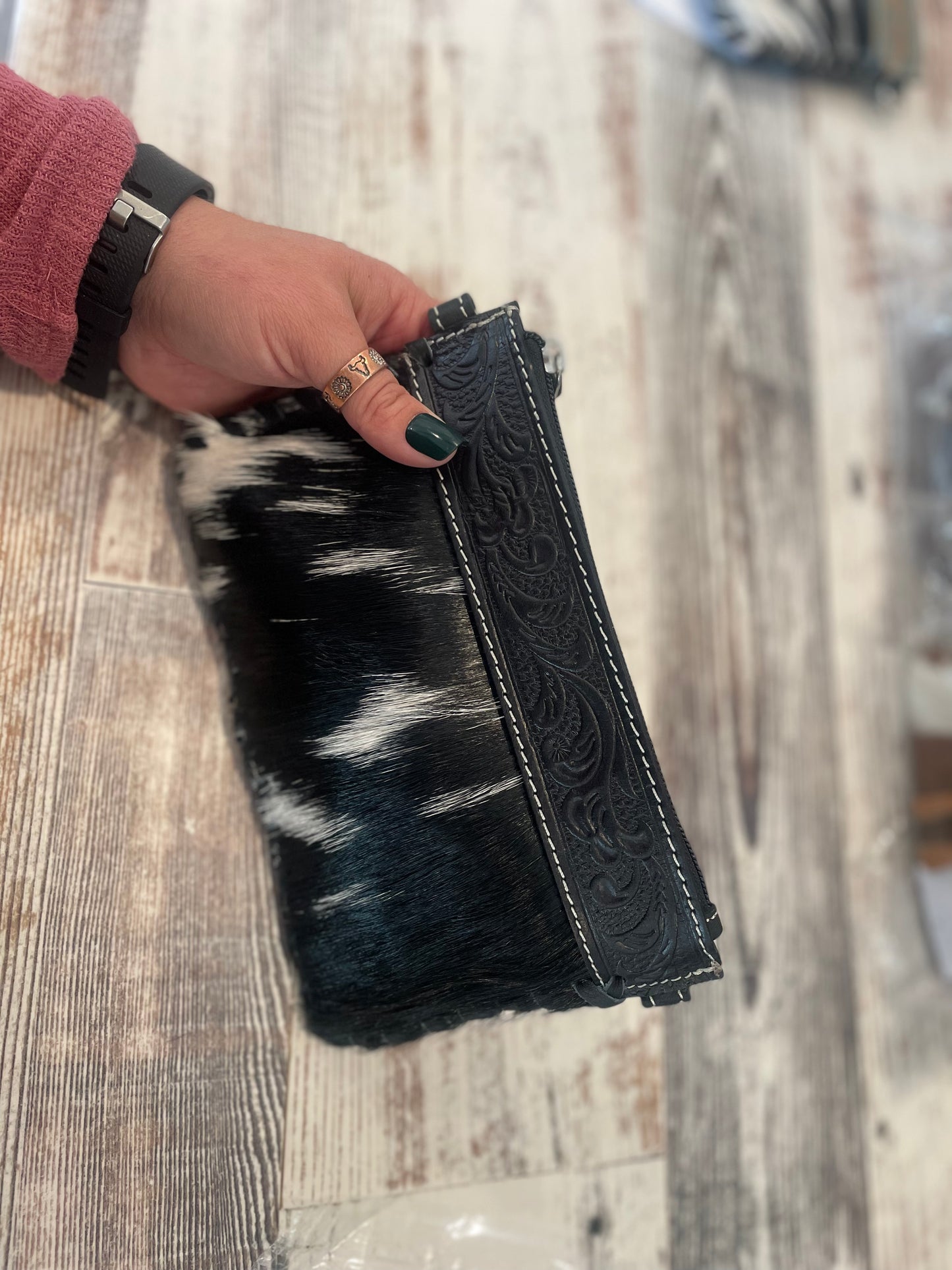 Mini Cowhide Crossbody Purse