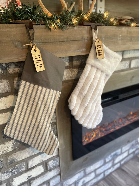 Custom Christmas Stocking Tags