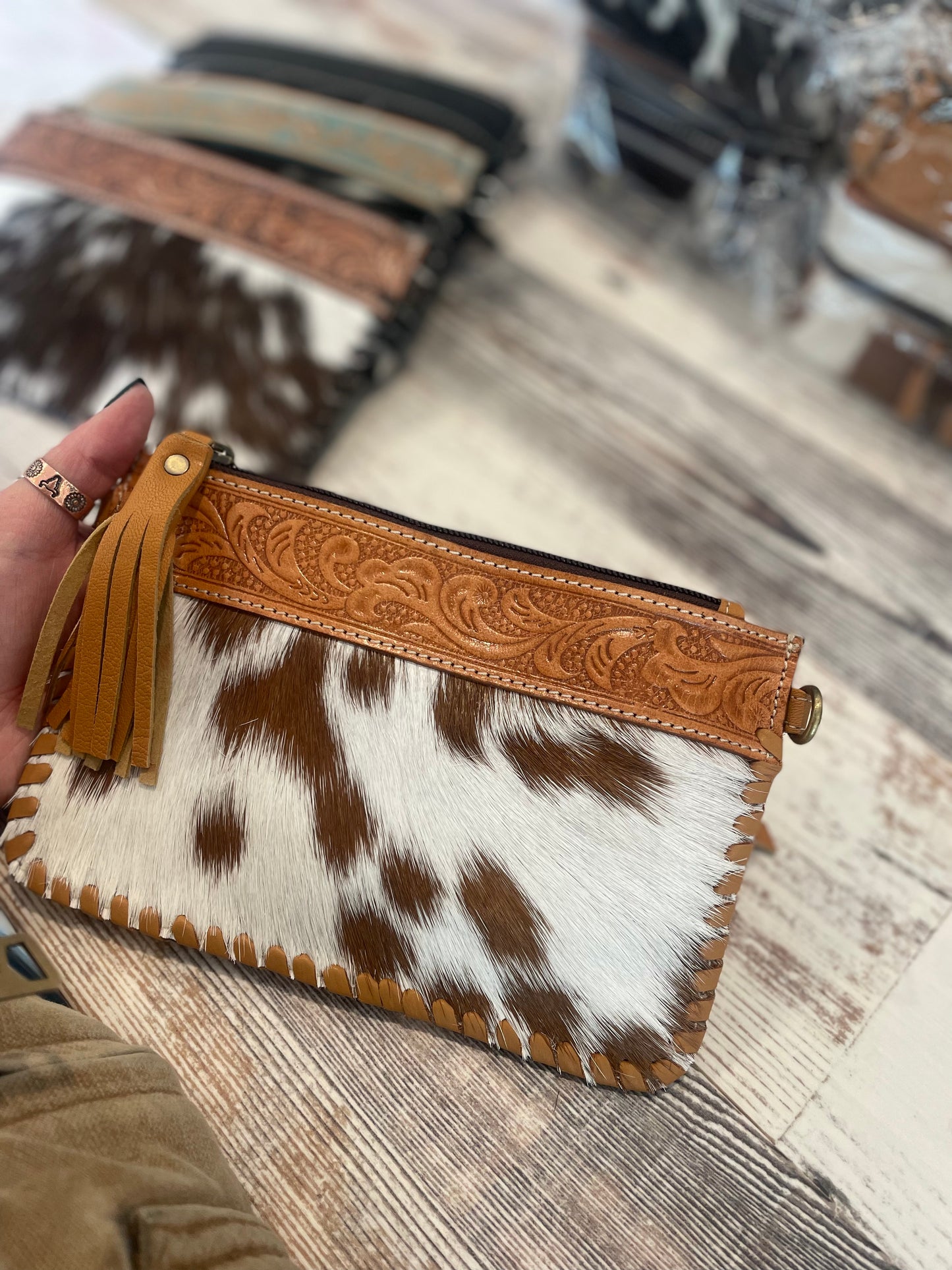 Mini Cowhide Crossbody Purse