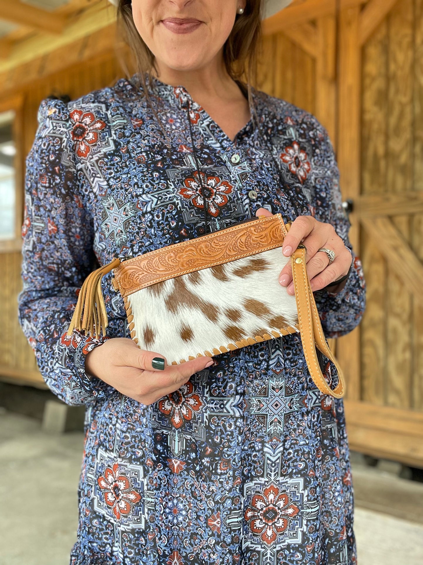 Mini Cowhide Crossbody Purse