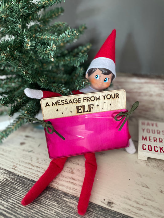 “A Message from your Elf”- Board w/ Dry Erase Marker