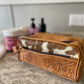 Cowhide Toiletry Travel Bag