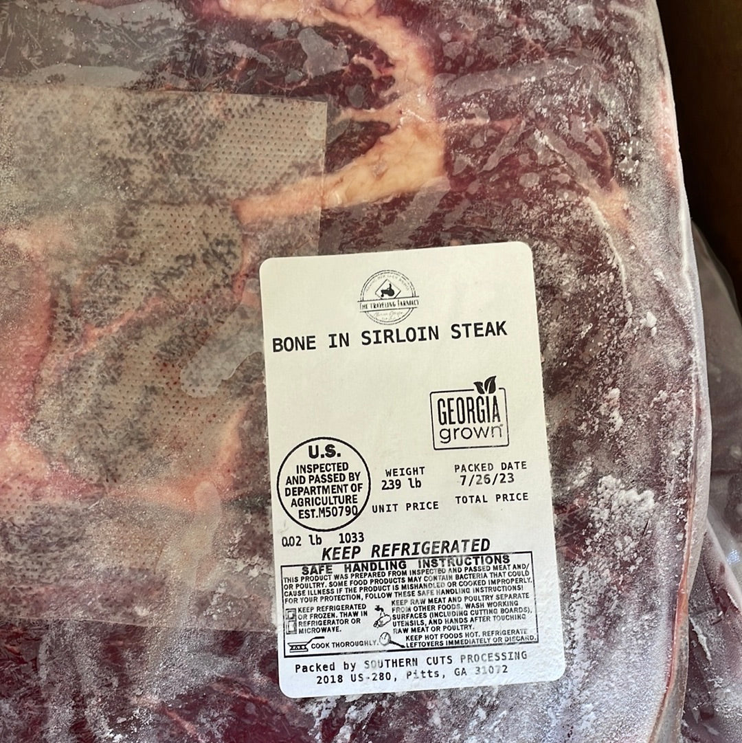 Bone In Sirloin Steak: Beef