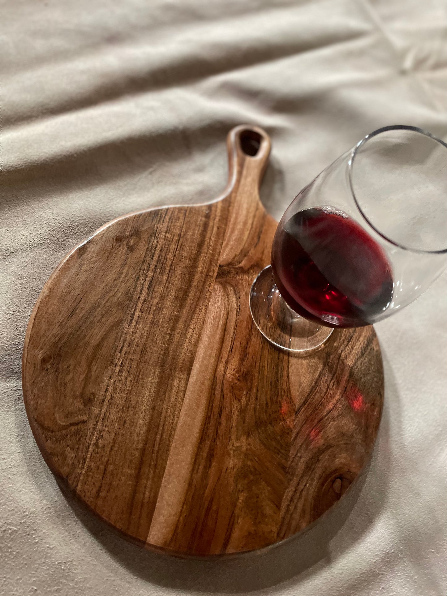 Wooden Round Serving Paddle