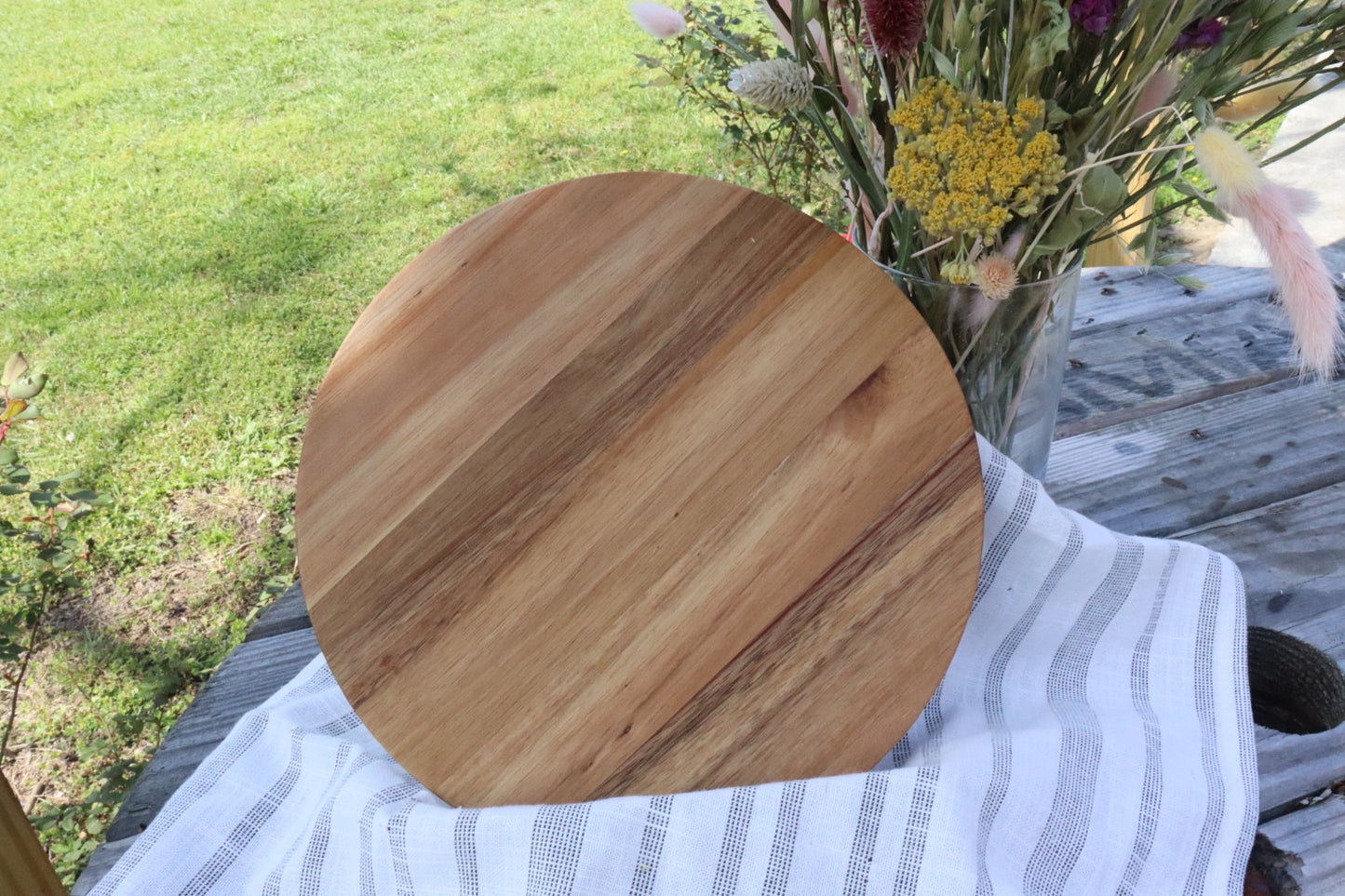 Wood Circle Tray